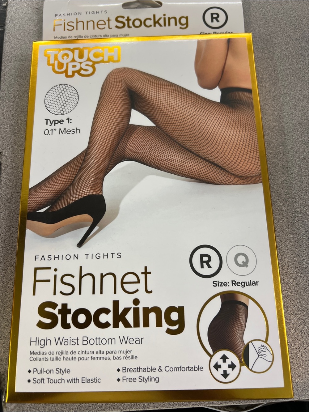 Touch Ups Black Fishnet Tights 0.1" Mesh